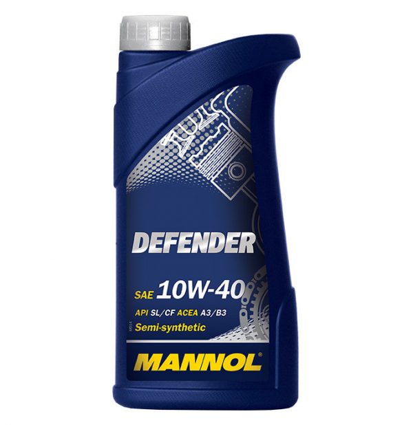 Масло моторное полусинтетическое MANNOL Defender 10W40 SL/CF 1L