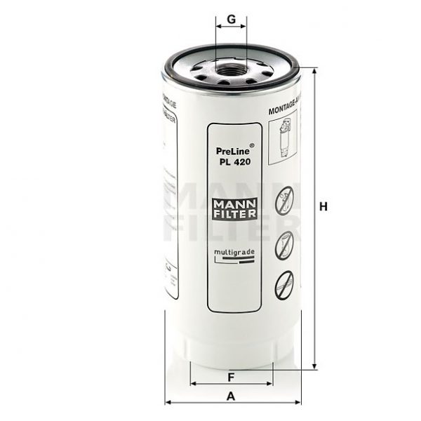 Фильтр топливный MANN-FILTER PL420X