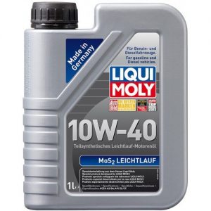 Масло моторное полусинтетическое универсальное с MoS2 Liqui Moly MoS2 Leichtlauf 10w40 1л.